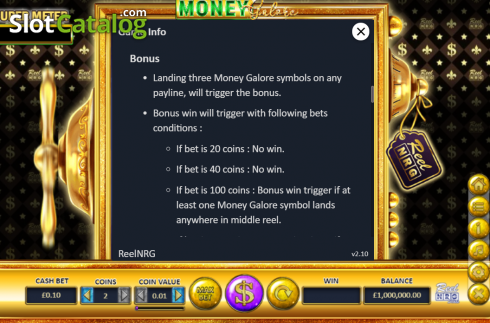 Скрин9. Money Galore слот