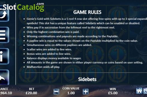 Скрин6. Genie’s Gold слот