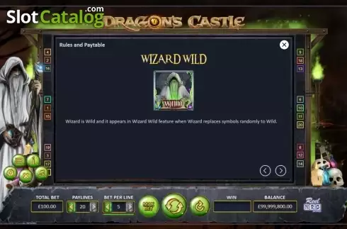 Скрин6. Dragon's Castle слот