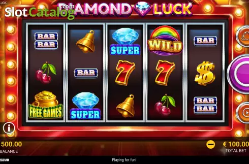 Скрин2. Diamond Luck слот