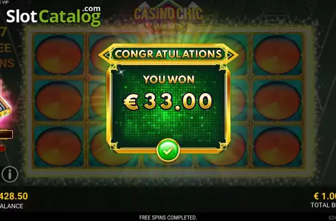 Скрин8. Casino Chic VIP слот