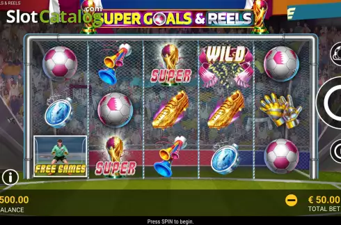 Скрин2. Super Goals and Reels слот