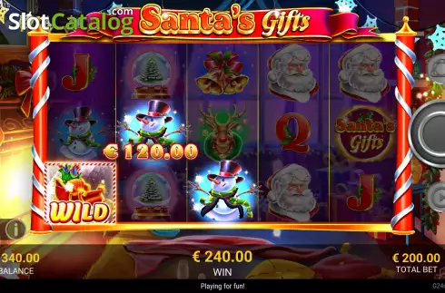 Скрин3. Santas Gifts (Reevo) слот