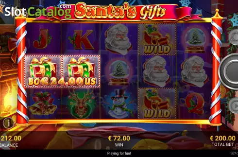 Скрин4. Santas Gifts (Reevo) слот