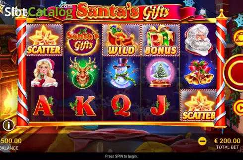 Скрин2. Santas Gifts (Reevo) слот