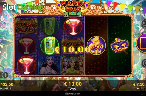Скрин3. Mardi Gras Reels слот