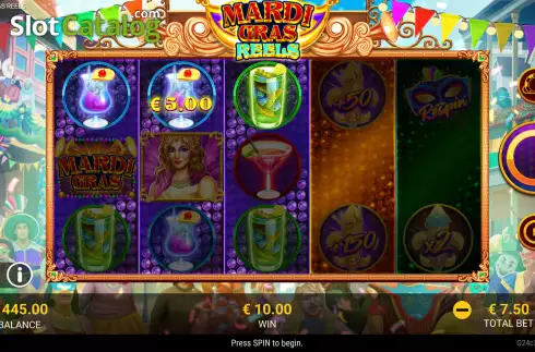 Скрин4. Mardi Gras Reels слот