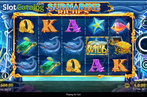 Скрин2. Submarine Riches слот