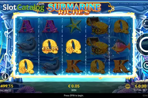 Скрин3. Submarine Riches слот