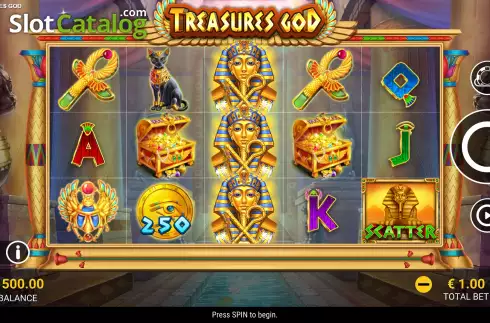 Скрин2. Treasures God слот