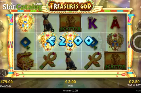 Скрин4. Treasures God слот