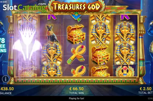 Скрин7. Treasures God слот