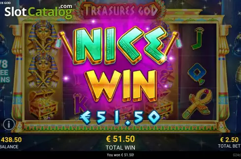 Скрин8. Treasures God слот