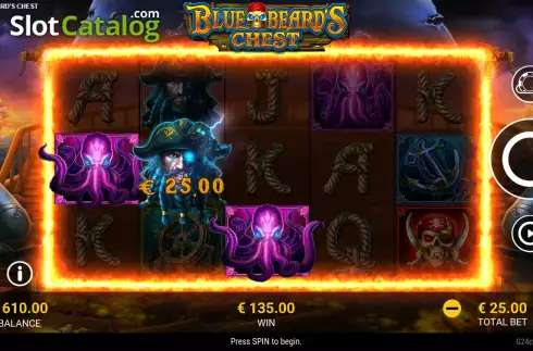 Скрин3. Blue Beard's Chest слот