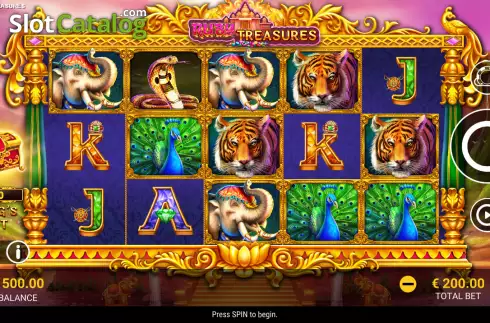 Скрин2. Ruby Treasures слот