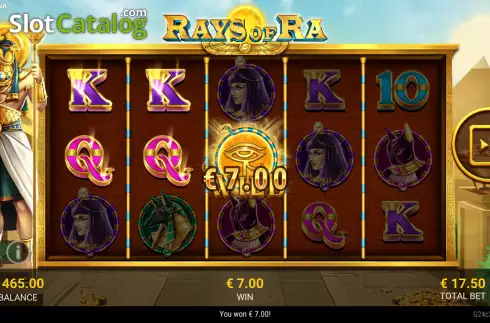 Скрин3. Rays of Ra слот