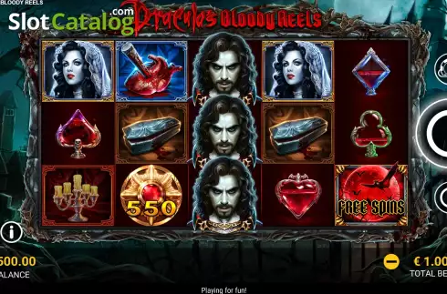 Скрин2. Dracula's Bloody Reels слот