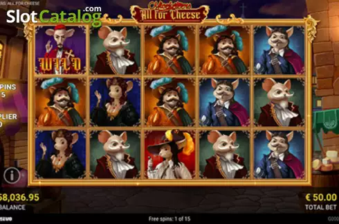 Скрин2. Miceketeers All for Cheese слот