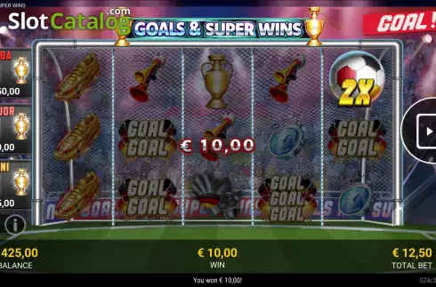 Скрин3. Goals and Super Wins слот