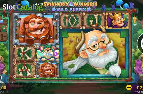 Скрин2. Spinnerix and Winnerix Wild Puppix слот