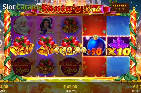 Скрин3. Santa’s Reels (Reevo) слот