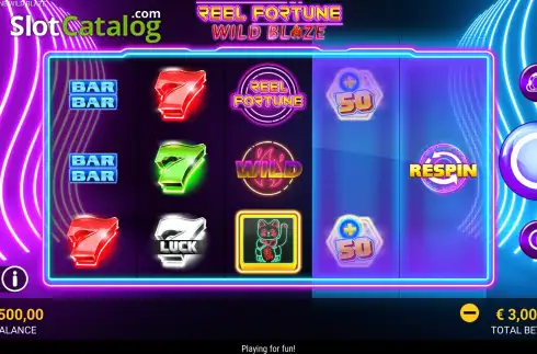 Скрин2. Reel Fortune Wild Blaze слот