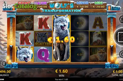 Скрин3. Wolf's Transformation слот