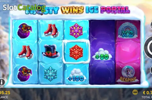 Скрин2. Frosty Wins: Ice Portal слот