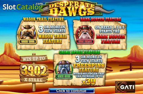 Скрин2. Desperate Dawgs слот