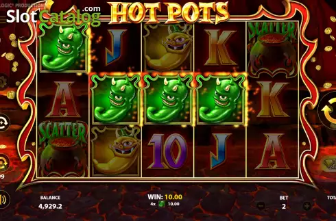 Скрин3. Hot Pots слот