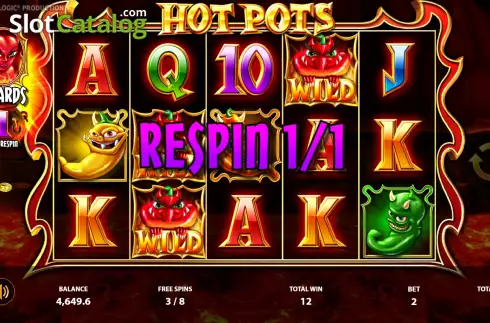 Скрин9. Hot Pots слот