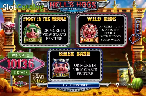 Скрин2. Hell's Hogs слот