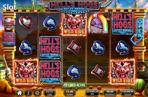 Скрин7. Hell's Hogs слот
