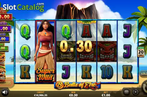 Скрин4. 8 Balls of Fire слот