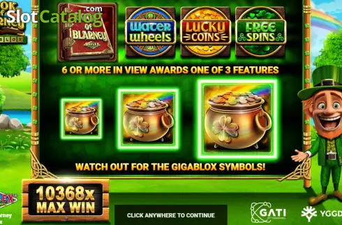 Скрин2. Book Of Blarney Gigablox слот
