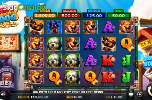 Скрин2. Hot Diggity Dog Fortune Map слот