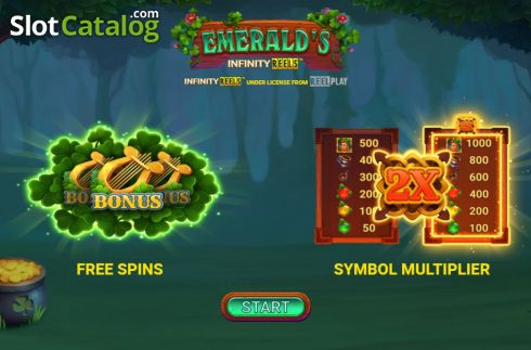Скрин2. Emerald's Infinity Reels слот