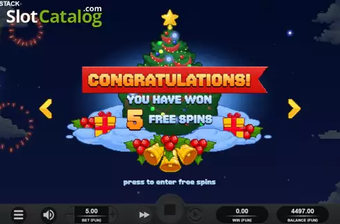Скрин7. Santa's Stack слот