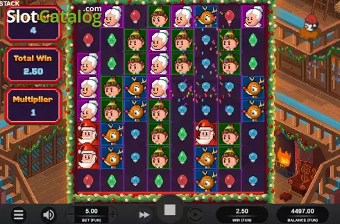 Скрин8. Santa's Stack слот