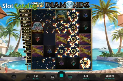 Скрин4. Dream Drop Diamonds слот