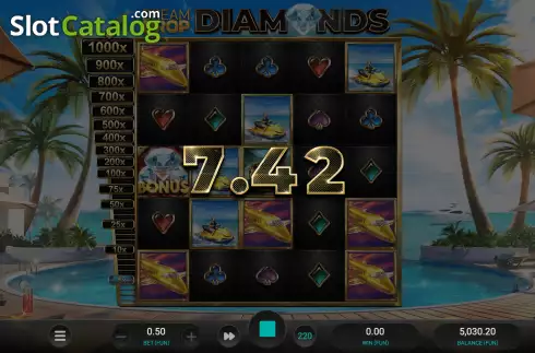 Скрин5. Dream Drop Diamonds слот