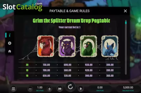 Скрин8. Grim The Splitter Dream Drop слот