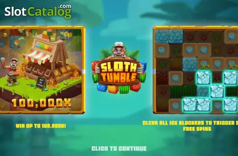 Скрин2. Sloth Tumble слот