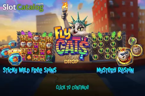 Скрин2. Fly Cats Dream Drop слот