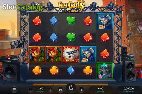 Скрин3. Fly Cats Dream Drop слот