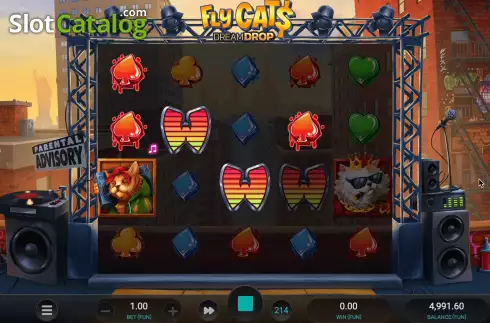 Скрин4. Fly Cats Dream Drop слот