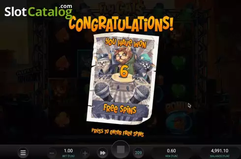 Скрин8. Fly Cats Dream Drop слот