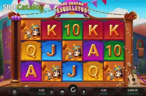 Скрин3. Los Cuatro Esqueletos слот
