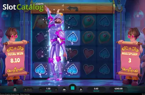 Скрин3. Groovy Knights Dream Drop слот
