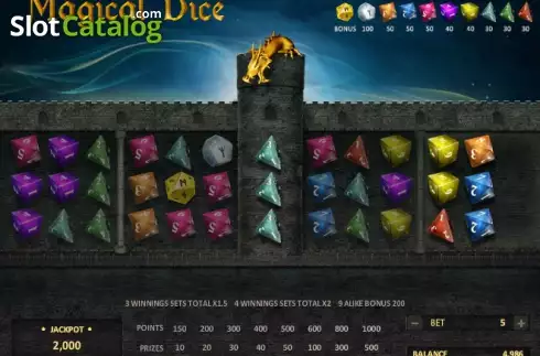 Скрин2. Magical Dice слот